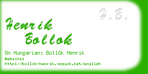 henrik bollok business card